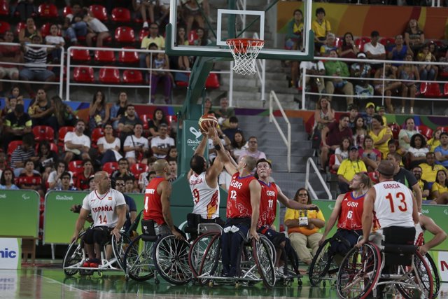 España-Gran Bretaña, semifinales del basket en silla de ruedas de Río