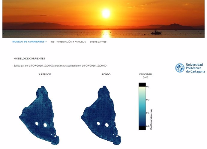 La UPCT Crea Una Web Para Conocer A Diario Las Corrientes Que Mueven Organismos,