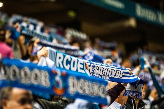 RCD Espanyol bufandas afición grada seguidores