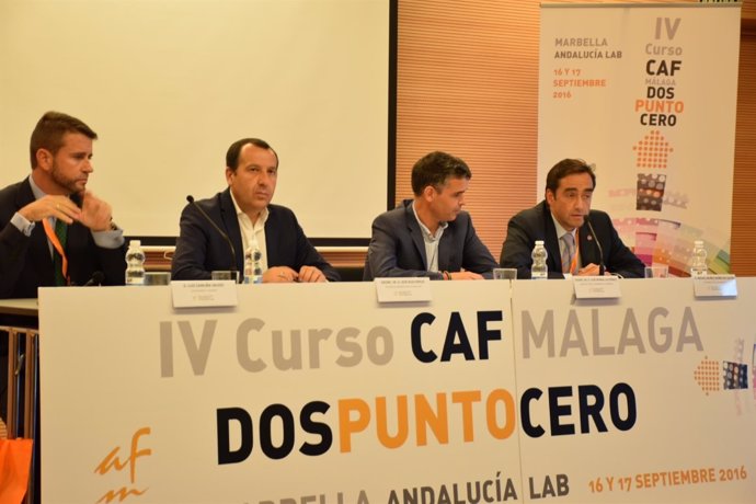 Ruiz Espejo y Bernal en un acto del Colegio de Administadores de Fincas 