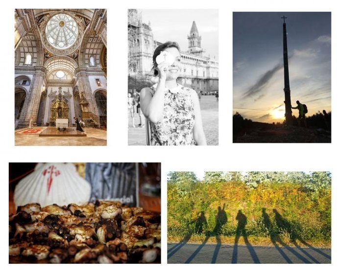 Imágenes ganadoras del concurso de Correos sobre el Camino de Santiago