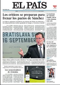 Las portadas de los periódicos de hoy, sábado 17 de septiembre de 2016