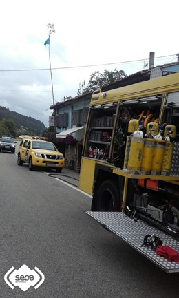 Incendio en un restaurante en Buelna. 