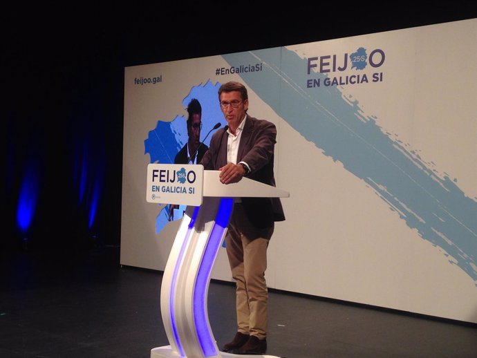 Feijóo, presidente de la Xunta y candidato a la reelección 