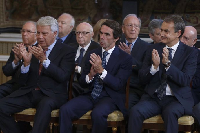 Felipe González,José María Aznar, y José Luís Rodriguez Zapatero