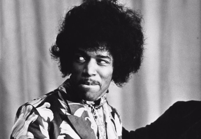 Jimi Hendrix en una presentación en octubre de 1967