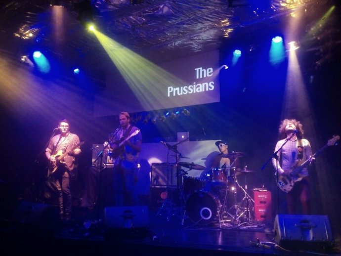 Grupo 'The Prussians' en el Mercat de Música Viva de Vic