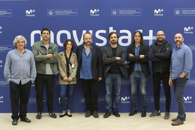 Photocall de la mesa redonda organizada por Movistar+ en el Festival de San Seba
