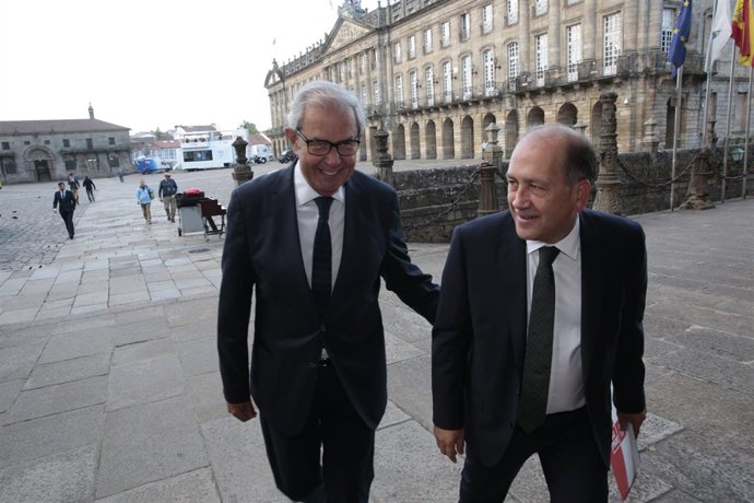Emilio Pérez Touriño con Xoaquín Fernández Leiceaga.