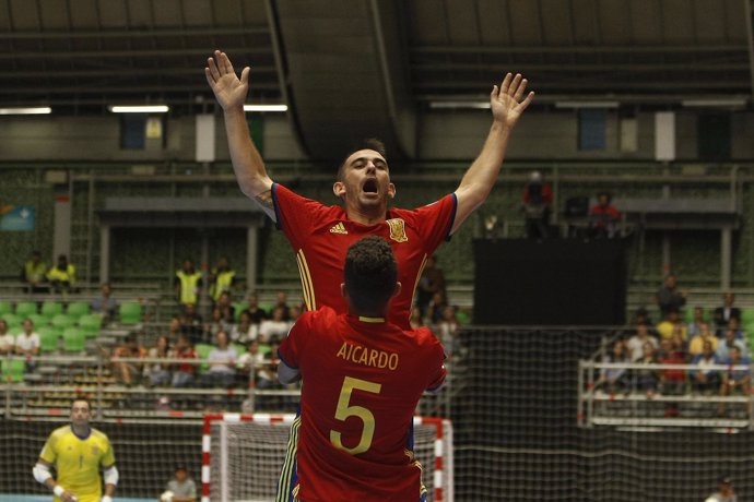 España-Irán en el Mundial de Futsal de Colombia 2016