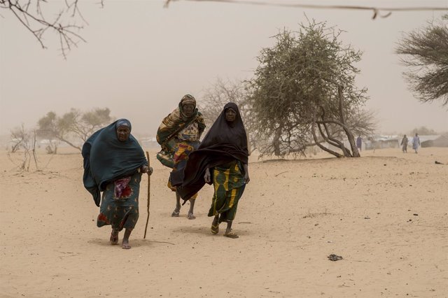Refugiadas nigerianas en Chad