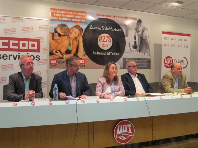 UGT y CCOO convocan jornada de movilización ante el Día Mundial del Turismo