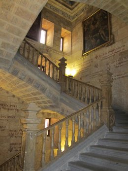 Interior de la UPSA en Salamanca.