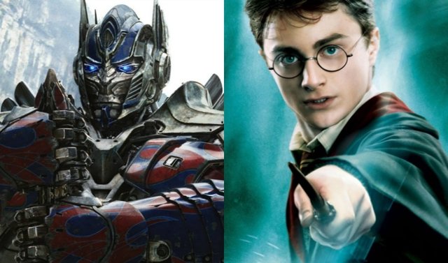 Imagen de las sagas 'Transformers' y 'Harry Potter'