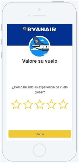 Valorar los vuelos de Ryanair