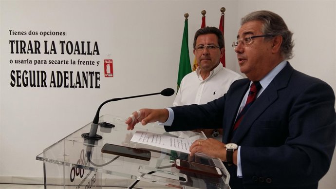 Zoido, durante la rueda de prensa