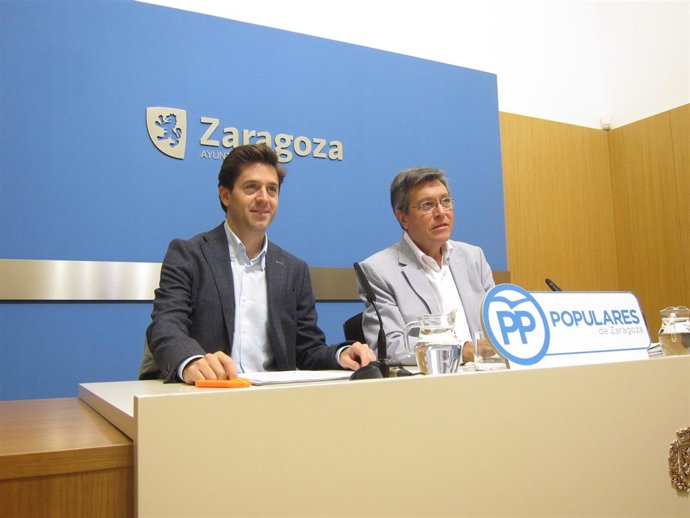 Contin y Senao (PP), hoy en rueda de prensa en el Ayuntamiento