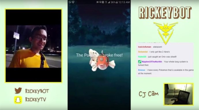 Captura retransmisión de ataque a jugador de Pokémon Go