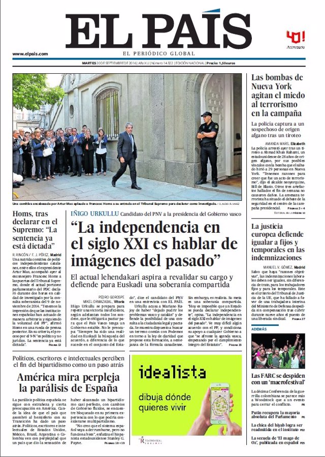 Portada El País