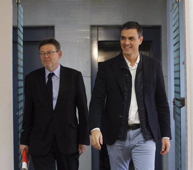  Pedro Sánchez Y Ximo Puig en imagen de archivo