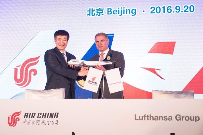 Lufthansa y Air China se alían en una 'joint venture'