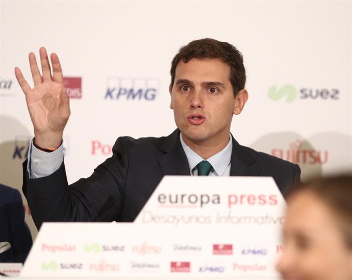 Albert Rivera en el Desayuno Informativo de Europa Press
