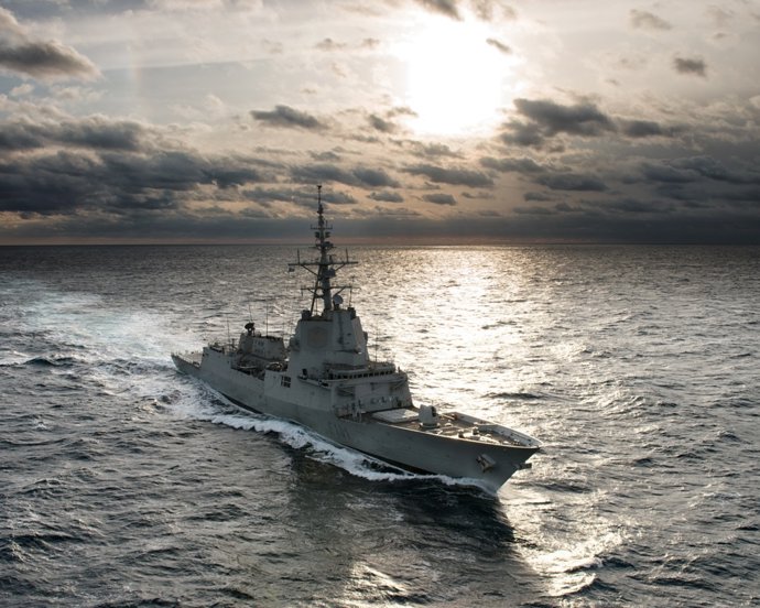 La fragata 'Álvaro de Bazán'