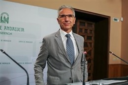 El portavoz del Gobierno andaluz, Miguel Ángel Vázquez