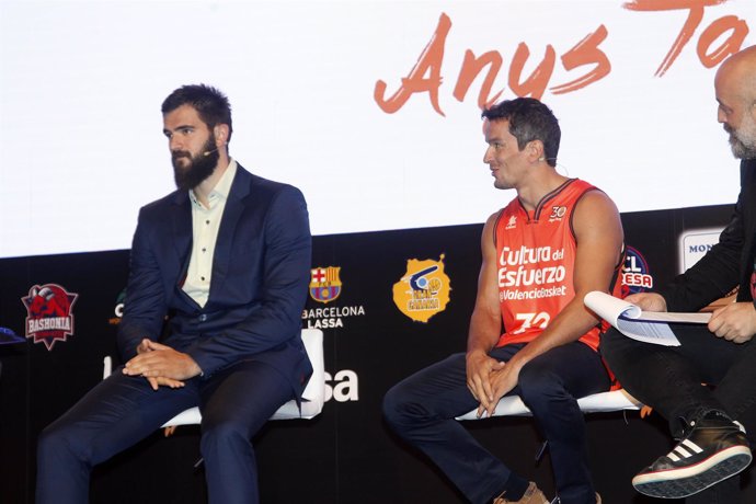 Bojan Dubljevic (Valencia Basket) en la presentación de la Liga Endesa