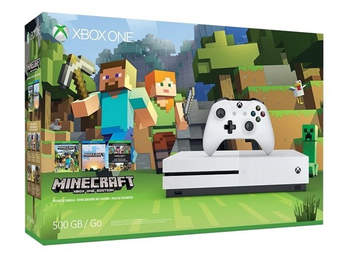 Bundle Xbox One s y Minecraft