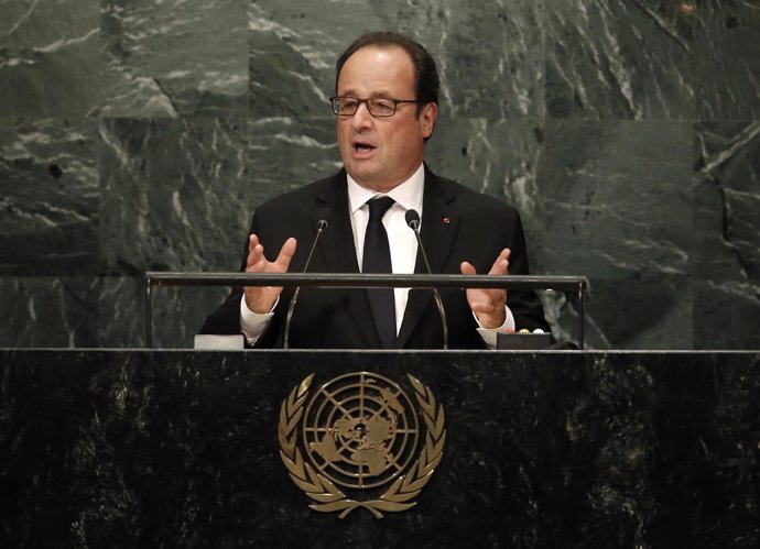 Hollande habla en la Asamblea General de la ONU
