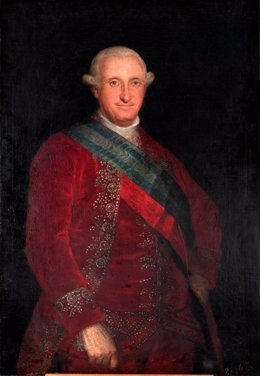 Primer retrato oficial de Carlos IV de Goya