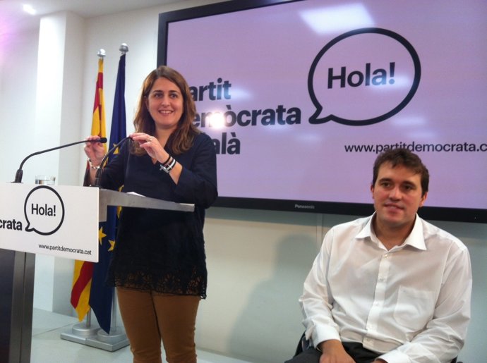 M.Pascal y D.Bonvehí (PDC) en rueda de prensa en Barcelona 