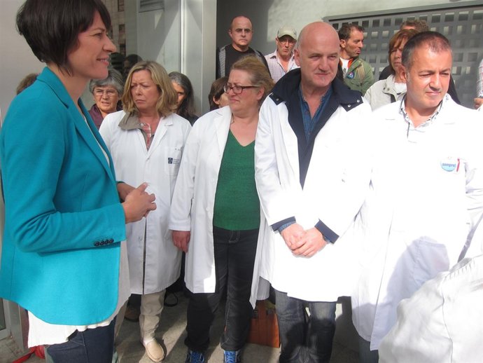 Ana Pontón del BNG en un acto en Santiago.