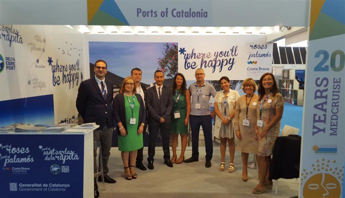 Expositor catalán en la feria Seatrade Cruise Med