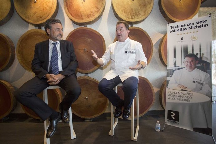 Félix Martí y el chef Berasategui