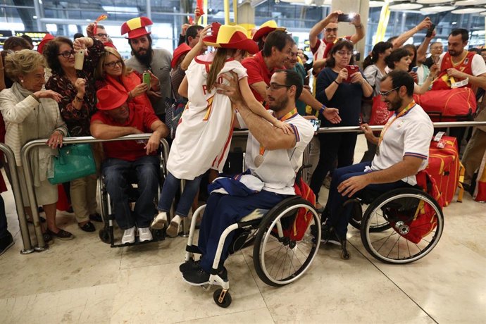 El equipo español de paralímpicos vuelve a Espala tras los Juegos de Río
