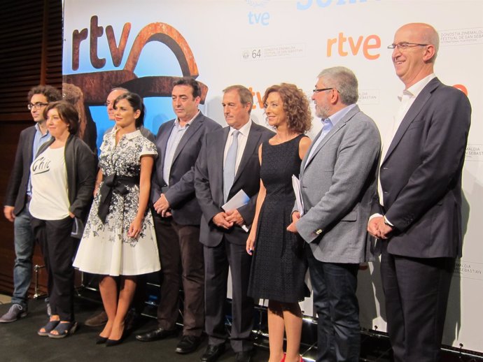 Rueda de prensa de RTVE en el Festival de San Sebastián.