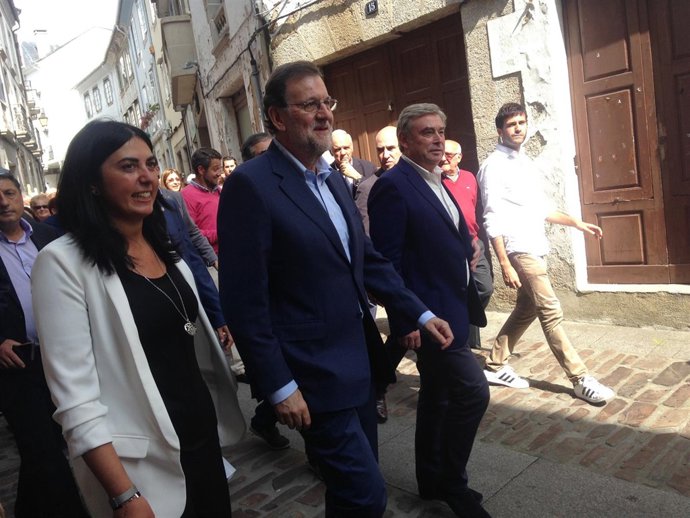 Mariano Rajoy en Mondoñedo (Lugo).