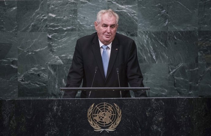 Milos Zeman, durante la 71ª Asamblea General de la ONU
