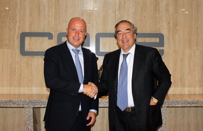 Juan Rosell (CEOE) y Juan Manuel Gutiérrez Alcubilla (Axactor)