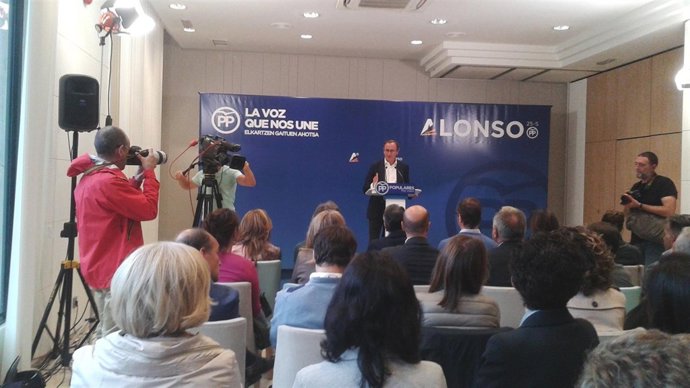El candidato a lehendakari del PP, Alfonso Alonso
