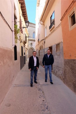 El alcalde de Tarazona y el concejal de Urbanismo