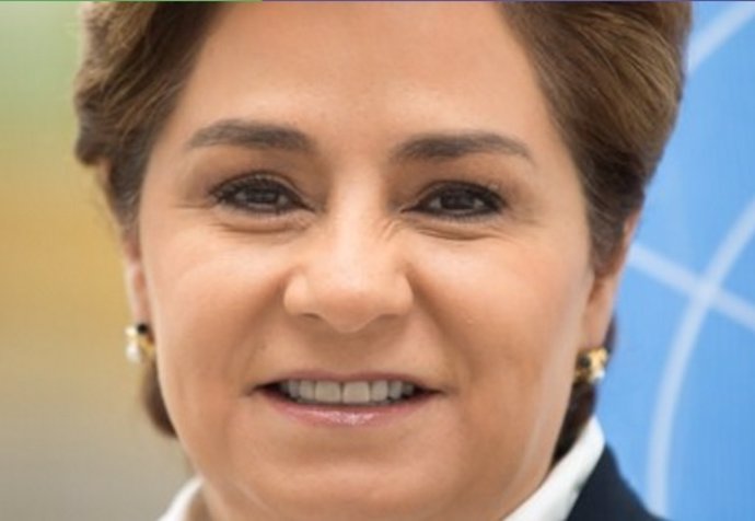 La secretaria ejecutiva de cambio climático de la ONU, Patricia Espinosa