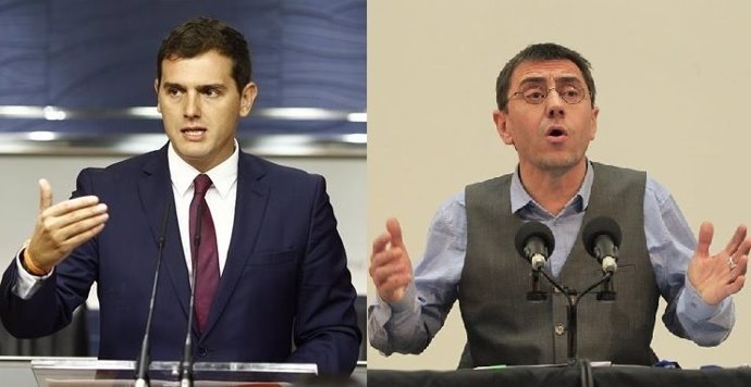 Albert Rivera y Juan Carlos Monedero