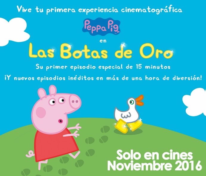 PEPPA PIG LLEGA AL CINE CON LAS BOTAS DE ORO