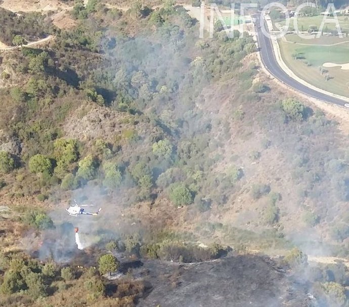 Incendio en Benahavís