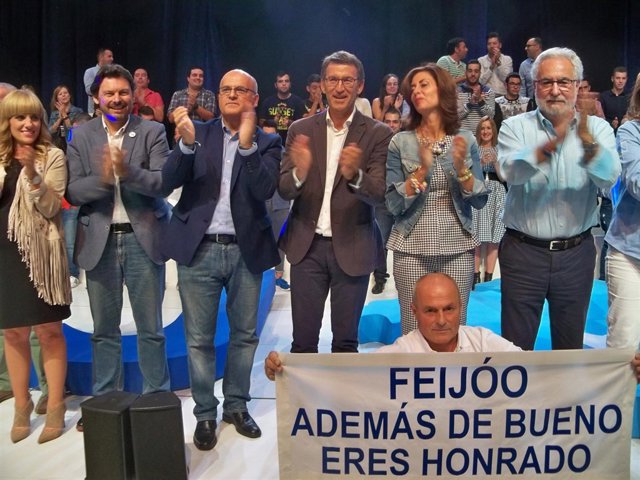 Feijóo en el mitin central de Ourense, campaña del 25S