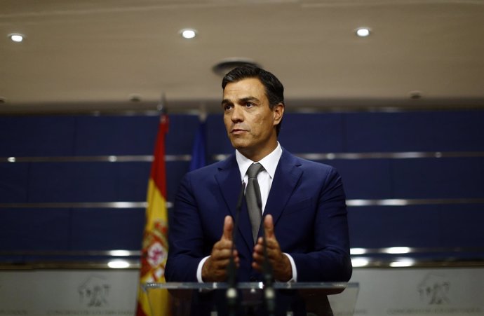 Rueda de prensa de Pedro Sánchez tras su reunión con Rajoy