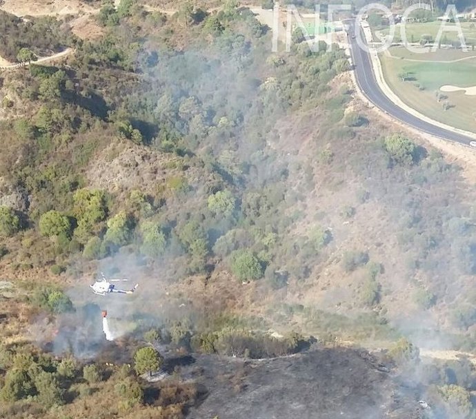Incendio en Benahavís